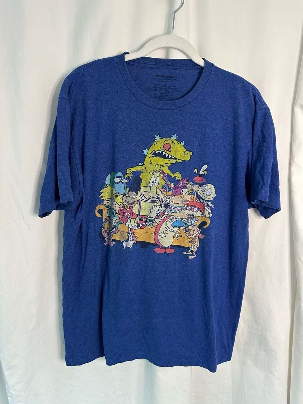 Nickelodeon Nicktoons Characters Graphic T-Shirt Blue